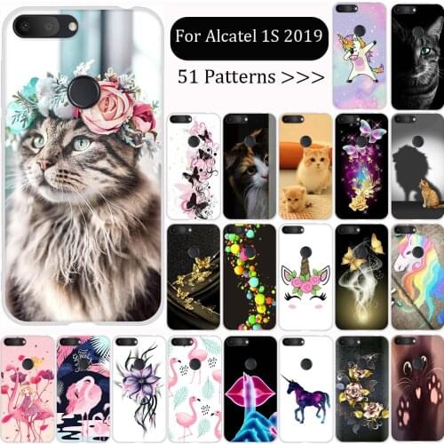 For Alcatel 1S Case 2019 5024d TPU Back Cover Capa Funda For Alcatel 1S Cover Silicone Shell Coque for Alcatel 1S 1 s Phone Case