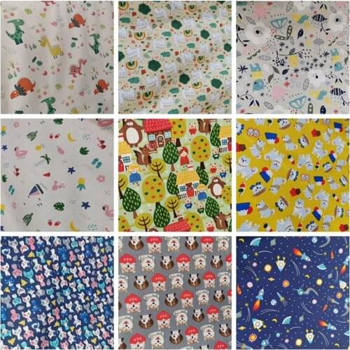 Printed Cotton Twill Fabric Cloth Cartoon Series For DIY Sewing Baby&Child Quilting Bedding Clothes Skirt Textile Material Meter