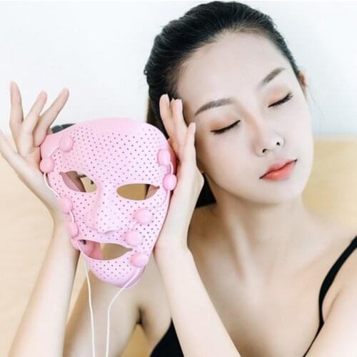 Profession essence introduction instrument fashion silicone body vibration massage micro current lift compact V face artifact