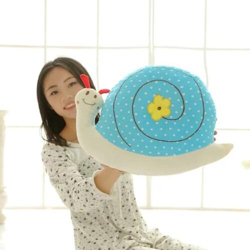 New Arrive 40CM Cute Snail Plush Toys Stuffed Doll Animals Sleep Pillow Soft Cushion Kids Gift