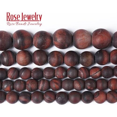 Wholesale Natural Stone Red Tiger Eyes Round Beads 15" Strand 4 6 8 10 12 MM Pick Size for Jewelry Making Bracelet Necklace Gift