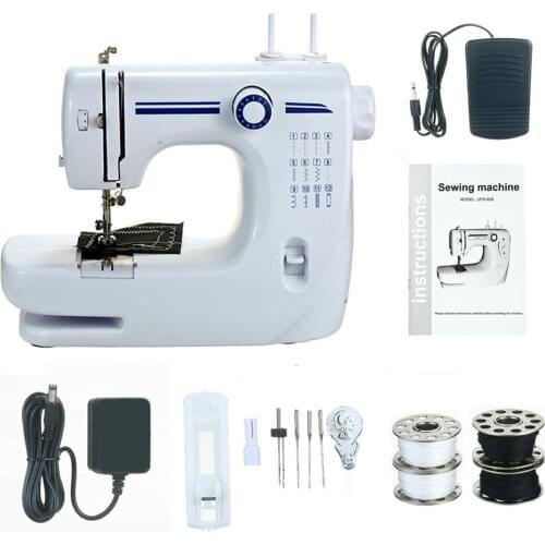 Sewing Machine Mini Multi-function Dual-needle Sewing Machine With Foot Pedal Household Multi-Function Electric Sewing Suit
