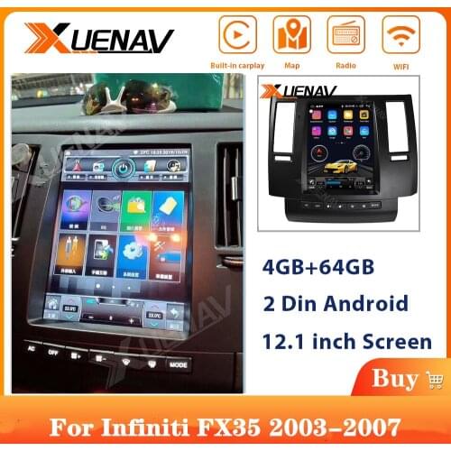 2Din For Infiniti px6 IPS big screen HD touch DVD player For Infiniti FX35 2003-2007 DVD Player GPS Navigation