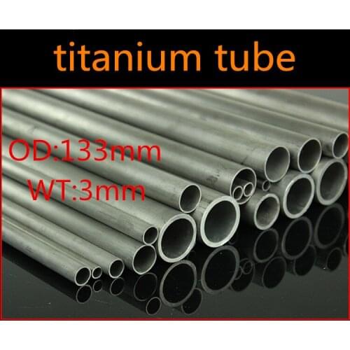 133mm OD 127mm ID ASTM GR2 titanium tube TA2 Industrial titanium tube Automobile exhaust modification Titanium Pipes