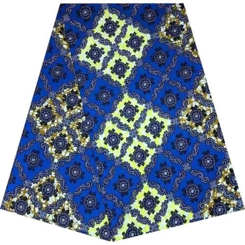 Veritable real ankara prints in fabric 100% cotton 6yards/piece african wax woman ankara soft breathable wax africa V-L 700