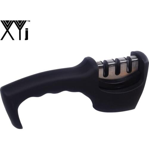 Hot Sale Household Sharpener (Diamond, Tungsten Steel, Ceramic) Kitchen Tools ABS Non-Slip Handle Best Metal Knife Sharpeners