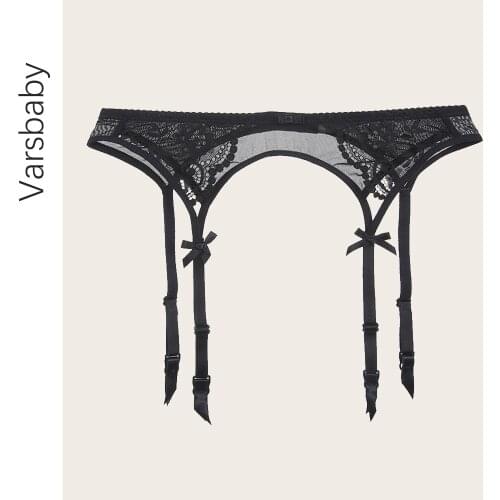 Varsbaby sexy high quality suspenders womens underwear sexy lace garter belt red color