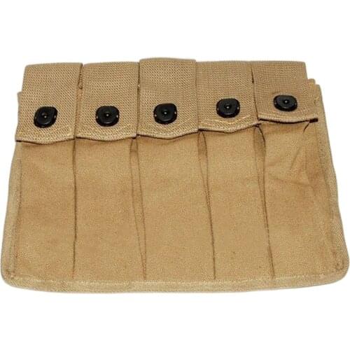 WWII WW2 US AMRY THOMPSON MAGAZINE POUCH TOOL KIT BAG 5 CELL 30 ROUNDS