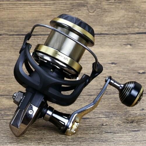 YUMOSHI Carbon Body Reel 5.1:1 Distant Wheel Metal CNC rocker Mix drag 22kg/48lb Strength spinning reel Saltwater Sea fishing