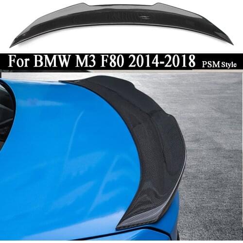 Carbon Fiber Rear Wing Trunk Lid Spoiler Wing For BMW M3 F80 2014 2015 2016 2017 2018