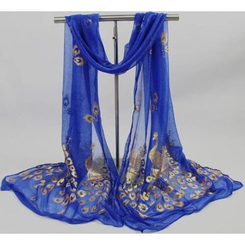 Women Scarves Lady Multi-color Peacock Flower Scarf Long Soft Wrap Shawl Stole Pashmina Female Wraps Bib шарф женский осень