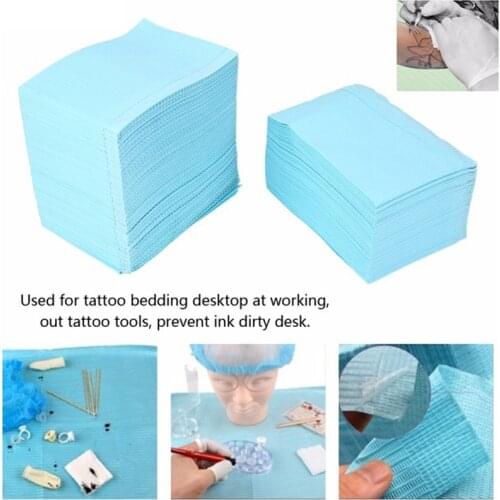 4 Color 125pcs Disposable Waterproof Tablecloths Mat Clean Pad Double Layer Sheets For Medical Tattoo Accessories Supply 45*33cm