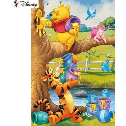 Disney Diamond Painting Cross Stitch Pattern 5D Diamond Embroidery "Cartoon winnie the pooh" Home Decor DIY diamond Art A30841