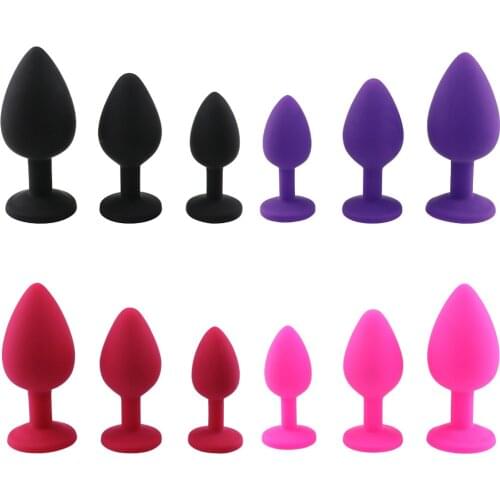 S/M/L Silicone Anal Plugs Dildo Unisex Sex Stopper 3 Different Size Butt Plug Anal Prostate Massager sex toys for Women/Men Gay