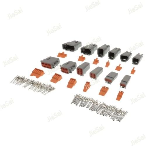 Deutsch DTM 2/3/4/6/8/12P Male Female Auto Waterproof Connector With Pins/Terminals Automotive Sealed Plug