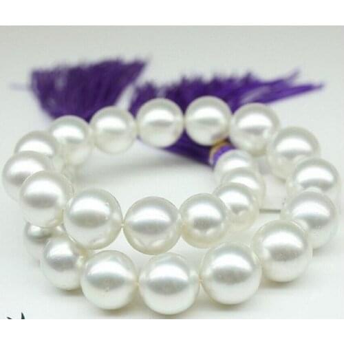 FREE SHIPPING HOT sell new Style >>>>Superb Huge 18"12-13mm Natural south sea genuine white pearl necklace