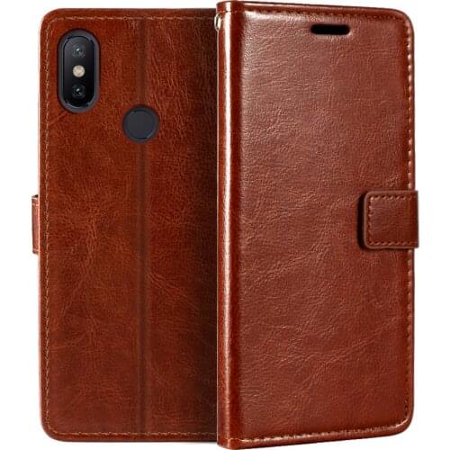 Case For Xiaomi Mi A2 Wallet Premium PU Leather Magnetic Flip Case Cover With Card Holder And Kickstand For Xiaomi Mi 6X