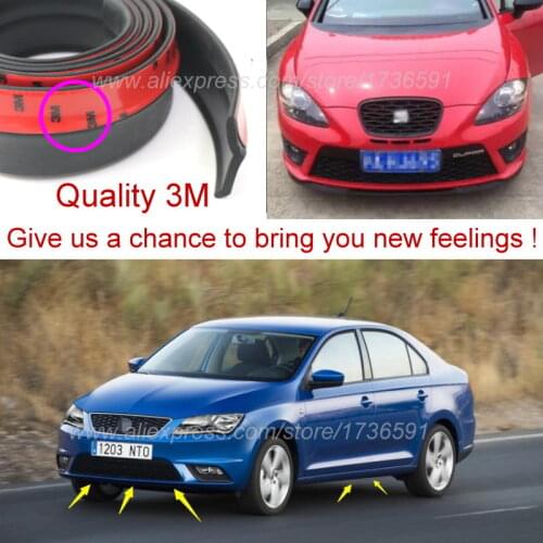 For SEAT Toledo Exeo Alhambra Cordoba / Car Bumper Lip / Make car lower Body Kit Front Rear Skirt Spoiler Deflector Rubber Strip