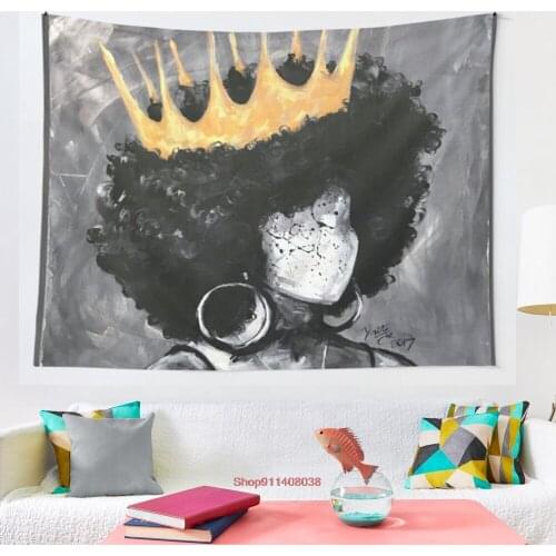 Naturally Queen II tapestry Art Wall Hanging Living Room Decor Craftsmandala Decorative Thin Blanket Yoga