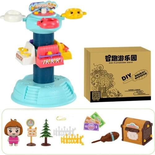 Playground Facilities Stacking Block Building Block Assembly Block Plastic 3D Puzzle with Screwdriver 7 Scenes Available