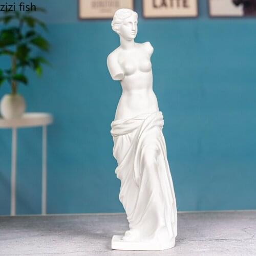 30cm Ceramic Statue Venus Goddess Portraits Figurines Desk Decoration Art Ornaments Quality Porcelain Crafts Sculpture Gifts