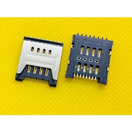 Micro Dual SIM+TF/SD Card 3 in 1 Socket Connector 8pin Smartphone PCB Board Motherboard Repair Accessory Patch Push Type redmi