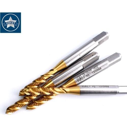 HSSE With TIN Fine Thread Sprial Fluted tap UNF UNS 3/8- 28 32 7/16-20 1/2- 28 9/16-24 18 5/8-18 3/4-16 American Screw taps