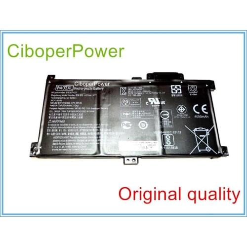 Original Battery for 11.4V 4050mAh Laptop Battery WA03XL For 916367-541 916812-055 HSTNN-UB7H