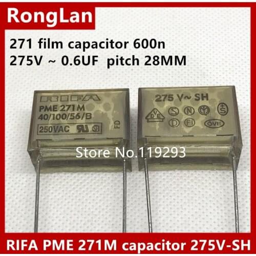 [BELLA]RIFA sets out 271 film capacitor 600n 275V ~ 0.6UF 0.22UF pitch 28MM--20pcs/lot
