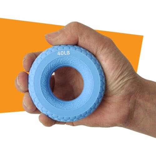 Silicone Grip Device Male Exercise Hand Strength Equipment Decompression Training Arm Muscles Hand Strength Ball Grip Ring