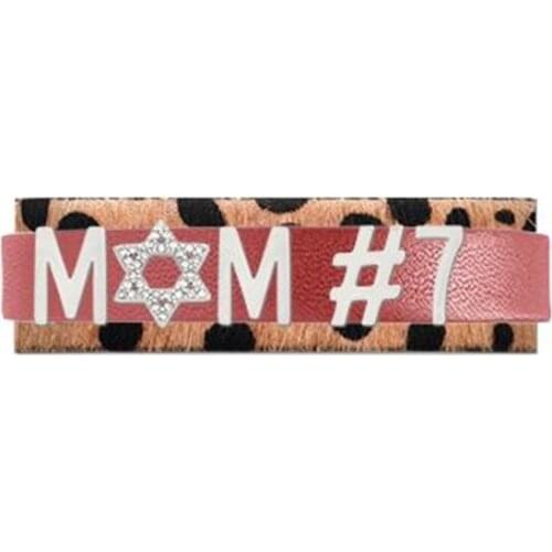 Somsoar Jewelry Lovely MOM Charm Bracelet & Bangle Set with DIY Keys Charms as Mothers Day Gifts