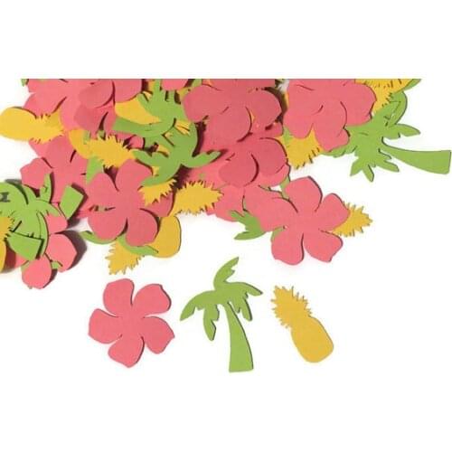 Tropical confetti, luau party Glitter Confettis Table Scatter ocean beach wedding baby bridal shower bachelorette cards