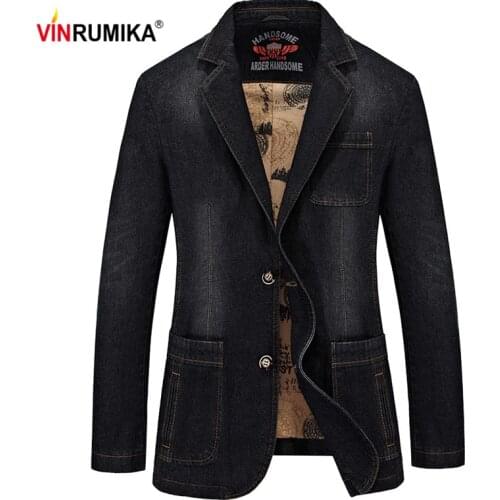 VINRUMIKA Mens Autumn Jackets