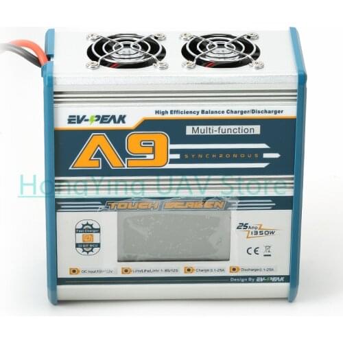 EV-PEAK A9 charger 1350W 25A Multi Function Intelligent Touch Screen Balance Charger/Discharger Agricultural Drone RC Parts