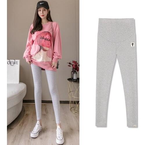 008# Maternity Pants Spring Autumn High Waist Belly Support Pants Maternity Leggings Trousers