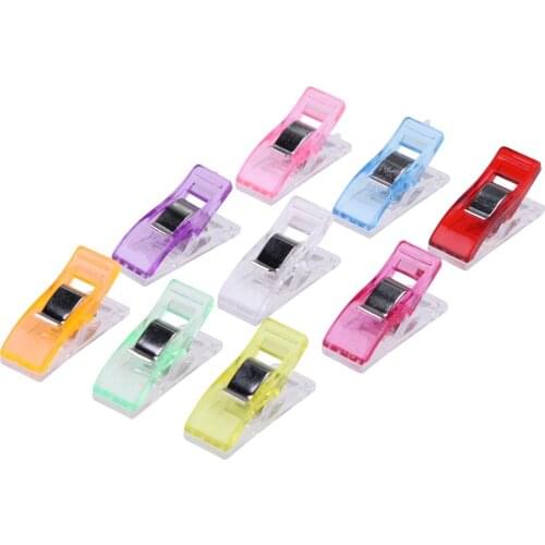 25pcs Safety Clips Assorted Colors Binding Clips Fabric Knitting Clamps Axe Clip for Patchwork Hemming Sewing Accessories