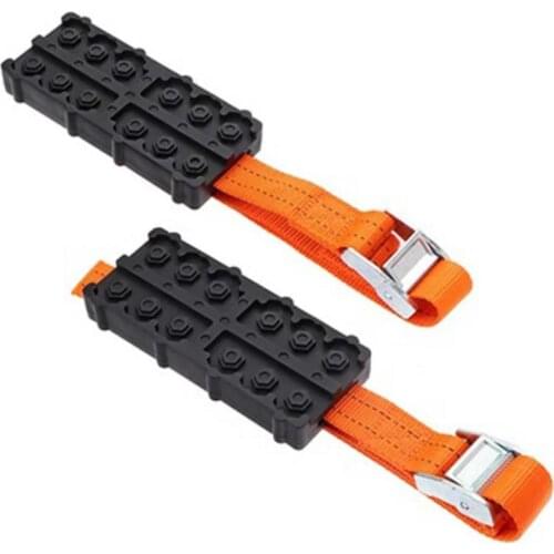 2pcs Automobile Rubber Skid Protective Chain Widely Used Tire Block Tire Chain Strap Snow Chain Emergency Anti-Skid Chain Belt