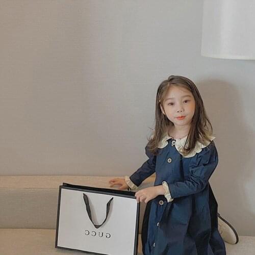 Girl Dress Kids Baby Gown 2021 Luxury Design Winter Autumn Toddler Princess Outwear School Uniform Dresses Children Clothing