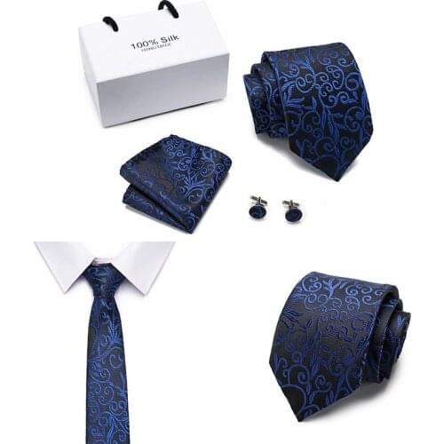 Mens New Best Selling Formal Tie Fashion Multicolor Gift Box Tie Set Business Formal Wear Wedding Style Tie рубашка женская 40