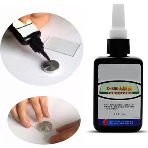 K 300 50ml Kafuter UV Glue UV Curing Adhesive K-300 Transparent Crystal and Glass Adhesive Shadowless Glue Glass Bonding Glue