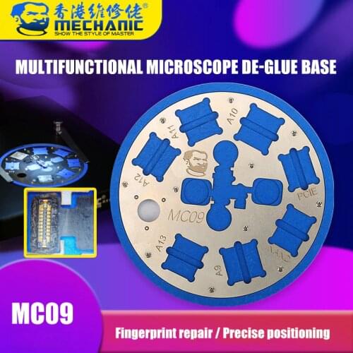 Multifunctional Microscope Glue Removal Platform Fingerprint Sensor Repair Base for iPhone 6/6P/6SP/7/7P/8/8P/A9/A10/A11/A12/A13