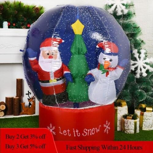 Inflatable Santa Claus Outdoors Christmas Decorations for Home Yard Garden Decoration Merry Christmas Welcome Arches