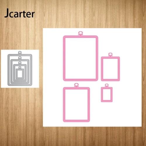 2021 New Metal Cutting Dies Multiple Rectangle Frame Craft Scrapbooking Handmade Knife Mould Blade Punch Stencils Dies Cut Model