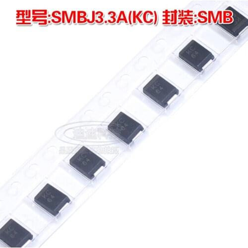 New SMBJ3.3A SMB Silk Screen KC TVS Transient Suppression Diode 3.3V SMD