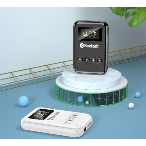 New Multifunctional Adapter V5.0 Receiver Transmitter 2-in-1 Computer TV Speaker Car FM With LED Digital Display Support TF Card