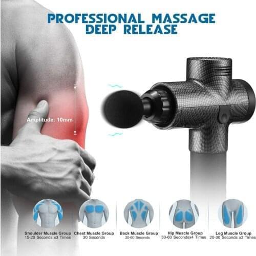 New Fascia Gun Professional Fascial Massage Gun Sport Relaxation Fitness EMS Muscle Stimulator Handheld Massager