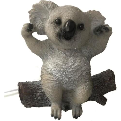Modern Resin Koala Table Lamp Home Derco LED Table Lamps Bedroom Bedside LED Night Lights With EU/AU/US/UK Plug