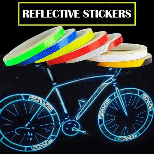 Mountain bike Reflective Stickers Reflective Strips Fluorescent Strips Luminous Reflectors Bicycle Stickers Decoration