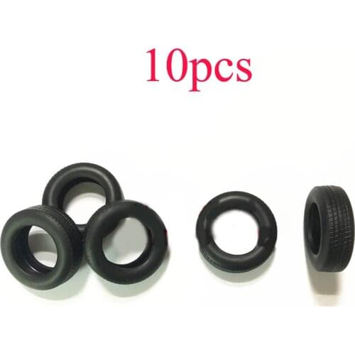 10PCS Thickened Rubber Tires Thickness 12mm Mini Wheel ID21mm OD35mm Anti-collision Tyres for RC Simulation Boat Model DIY Parts