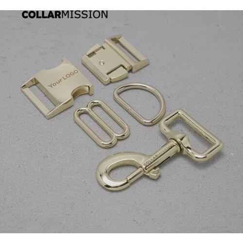 10pcs/lot Engraved(metal buckle+adjust buckle+D ring+metal clasp/set)15mm,20mm,25mm,30mm buckle DIY dog collar part 8 colours